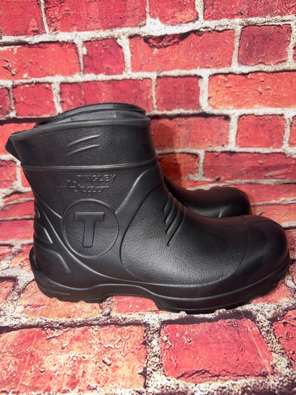 Tingley Airgo Black Waterproof Work Boots Size M12 Steel Toe Rubber Safety Boots